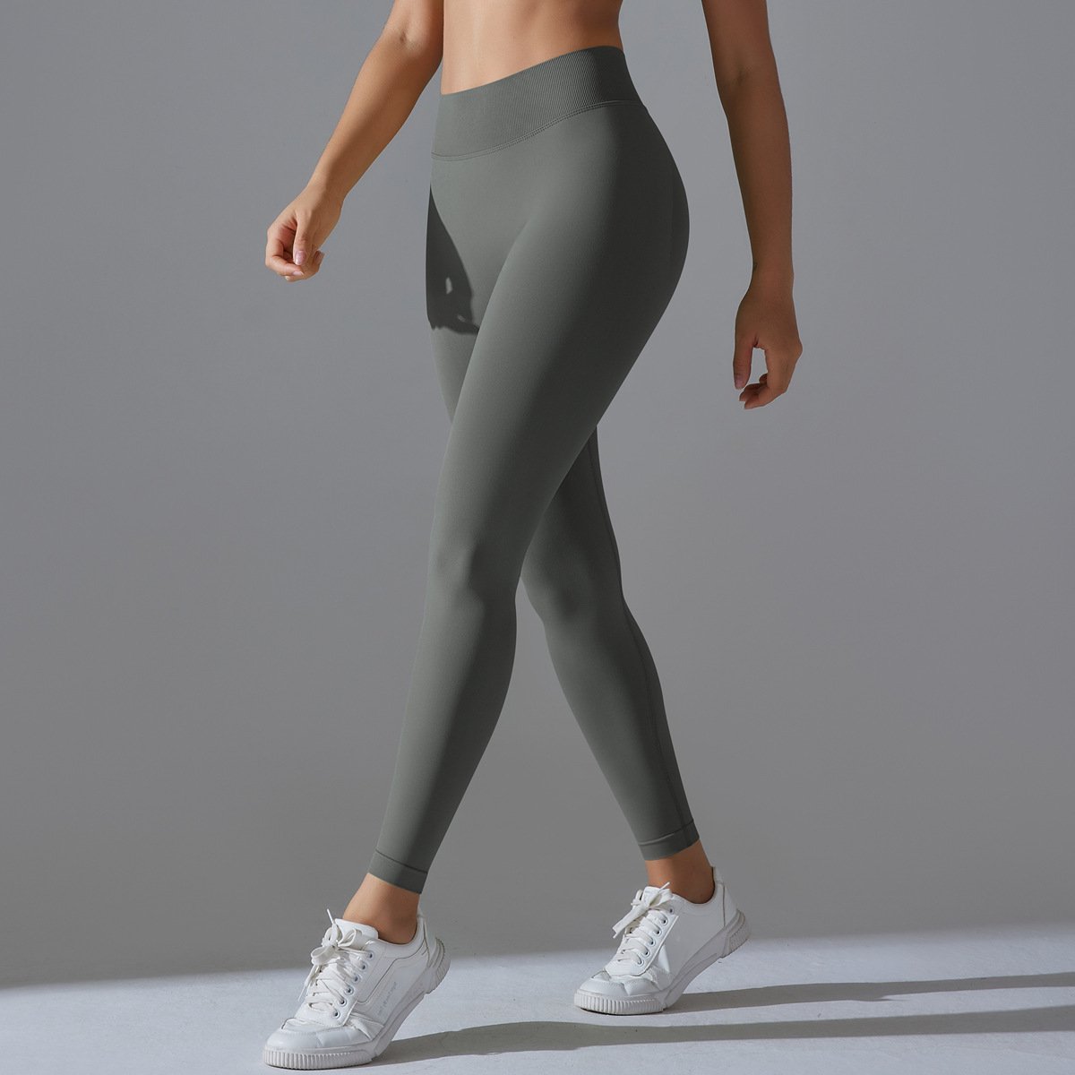 Seamless Back V Waist Peach Hip Shaping Training Yoga Pants Sports Running Hip Shaping Fitness Pants - Image 2