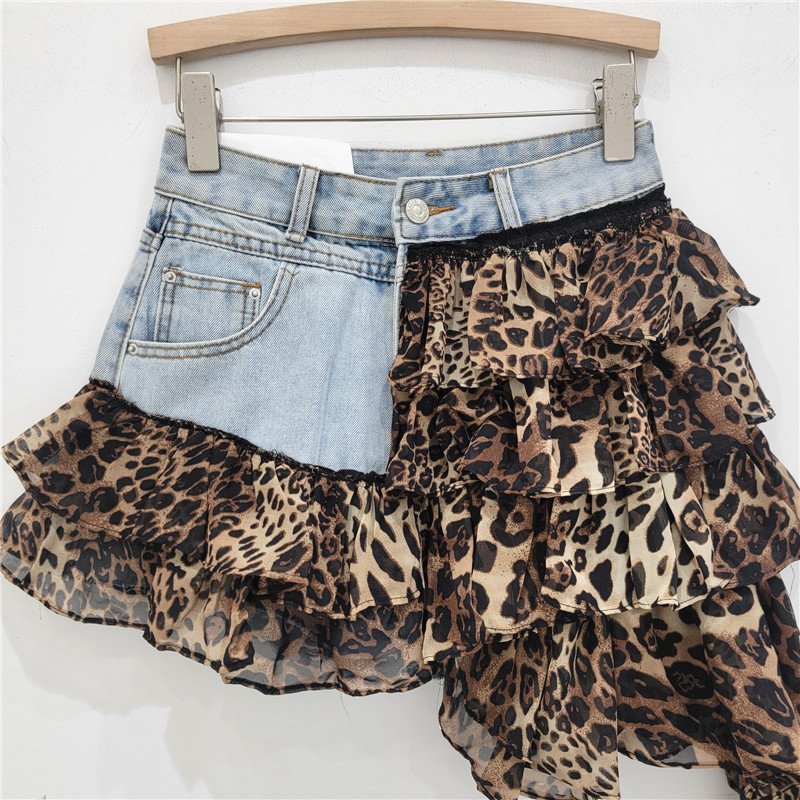 Short Stitching Fashionable All-match Irregular Cake Skirt - Image 3