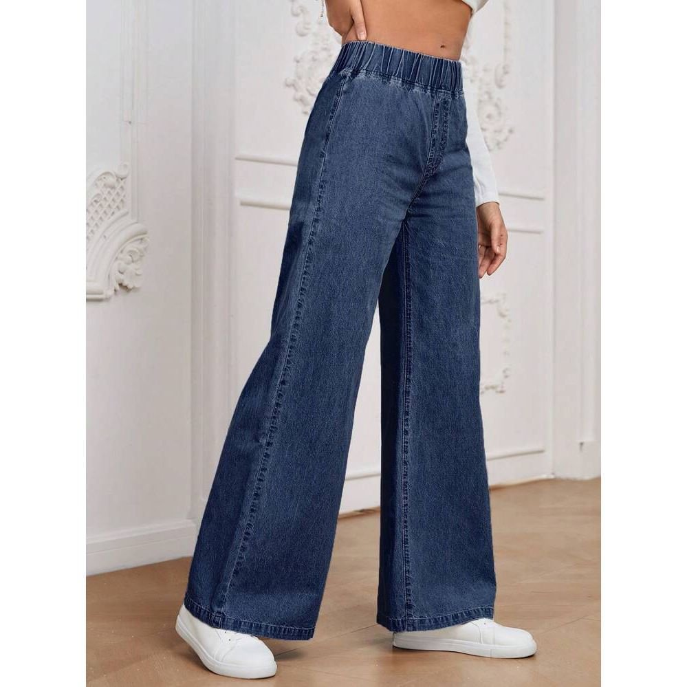 Wide Leg Jeans Straight Fashion Casual Straight Pants Women's Comfortable Street Style Trousers - Image 2