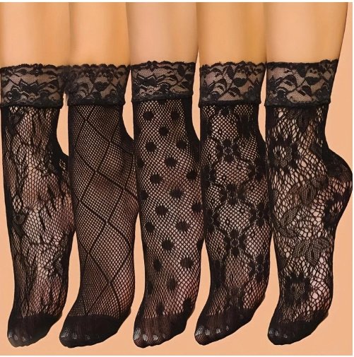 Plus-size Sexy Elastic Mesh Fishnet Stockings - Image 6