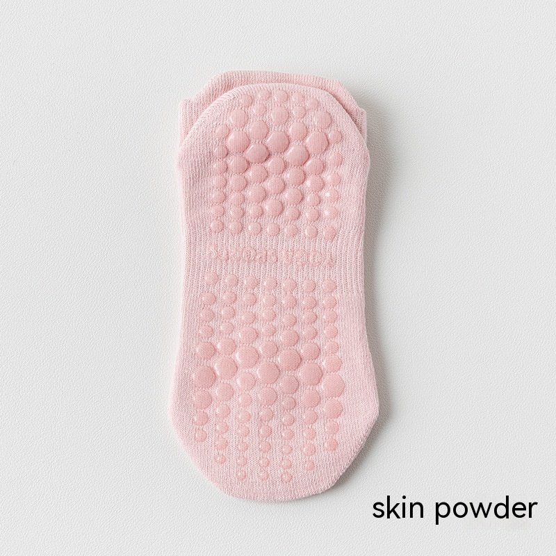 Women's Pure Cotton Non-slip Silicone Indoor Fitness Pilates Socks - Image 4