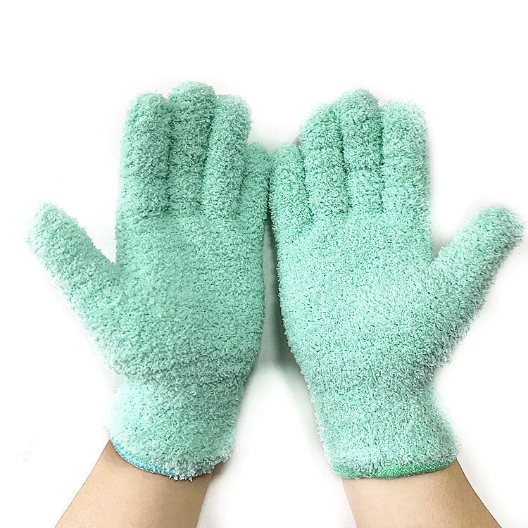Half Velvet Comfortable Fine Fiber Dust Gloves - Image 9