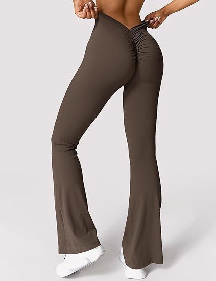 Peach Hip Raise Yoga Bell-bottom Pants Fitness Exercise Quick-drying - Image 4