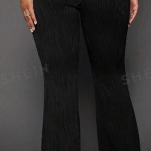 Solid Flare Leg Pants