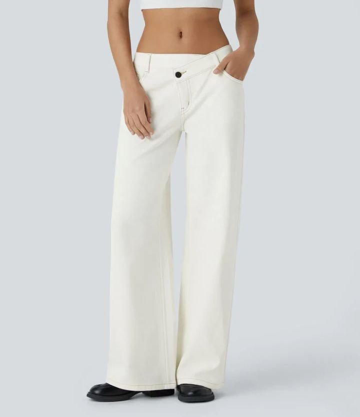 European And American Ladies Special High Waist Straight Jeans - Image 6