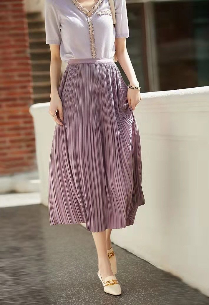Spring And Summer New Exquisite Artistic Pleated Fairy Pleated Skirt - Image 10