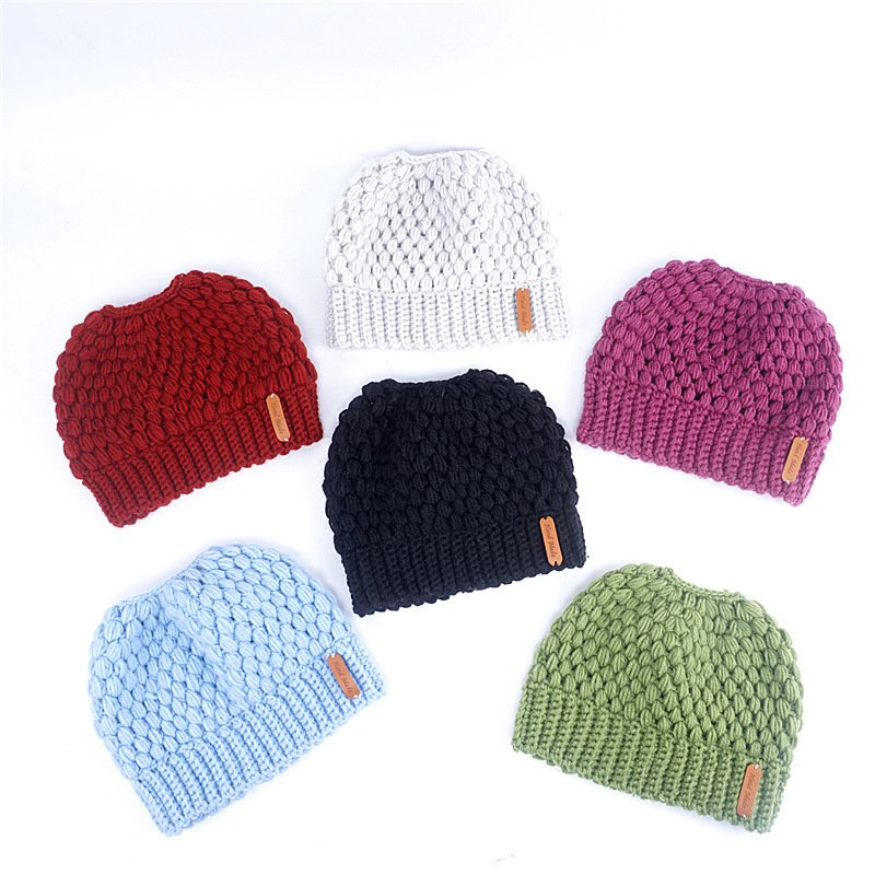 European And American New Knitted Hat Ladies Warm Ear Protection - Image 2