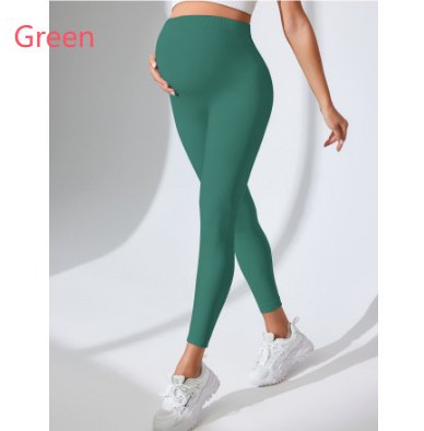 Pregnant Women Yoga Pants Slim High Waist Seamless Leggings Tight - Image 9