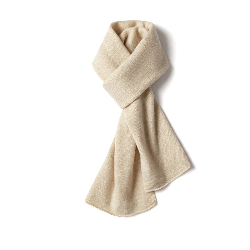 100 Pure Cashmere Scarf Men's And Women's Winter Long Thickened Knitted - Image 2
