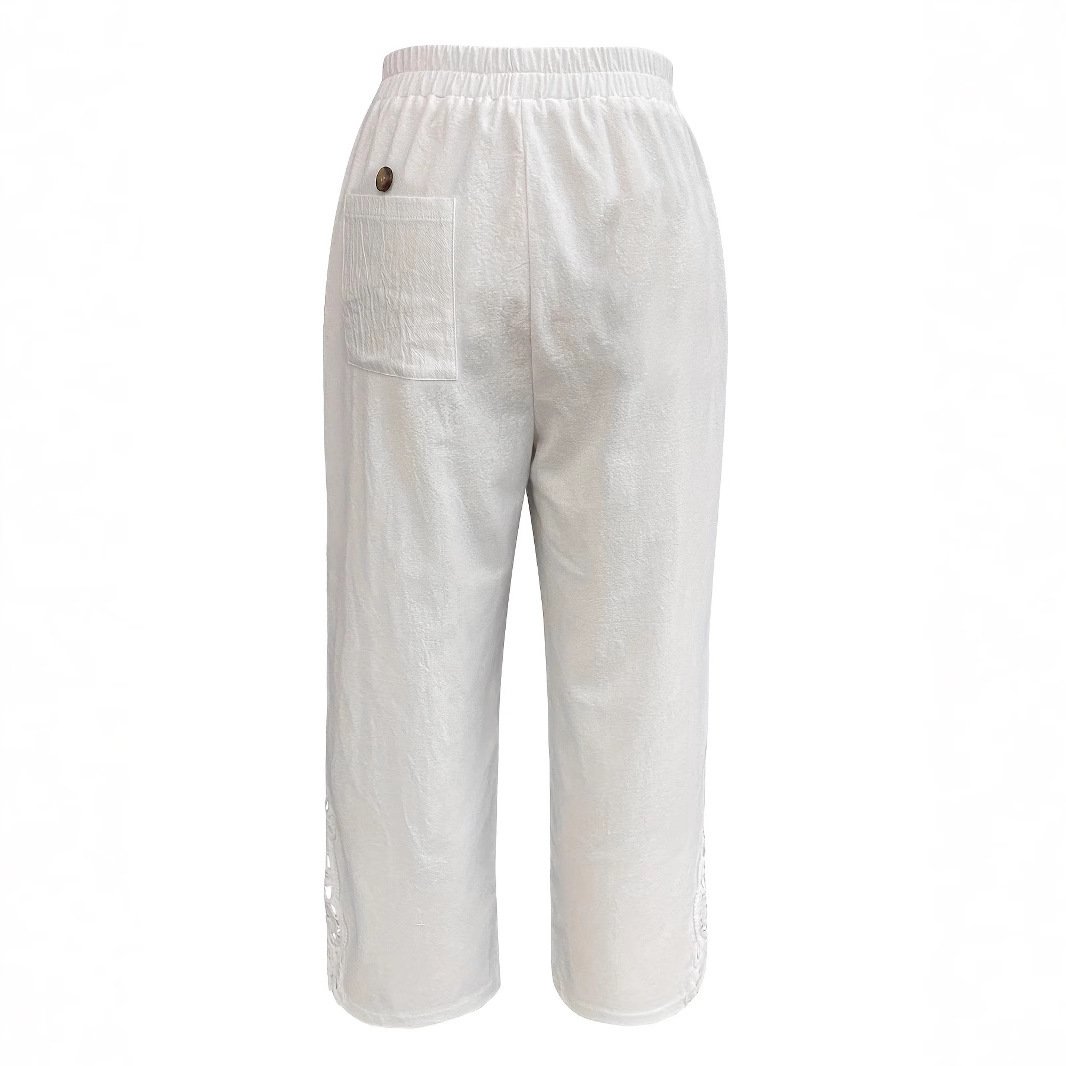 Women's Casual Pants Baggy Straight Trousers - Image 2