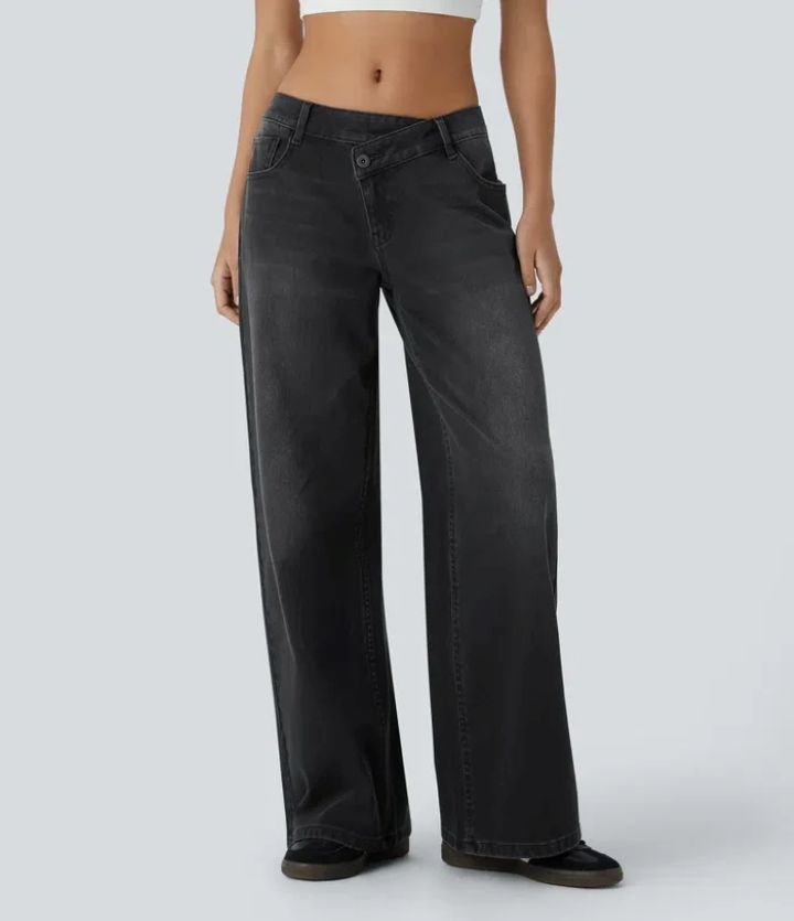 European And American Ladies Special High Waist Straight Jeans - Image 7