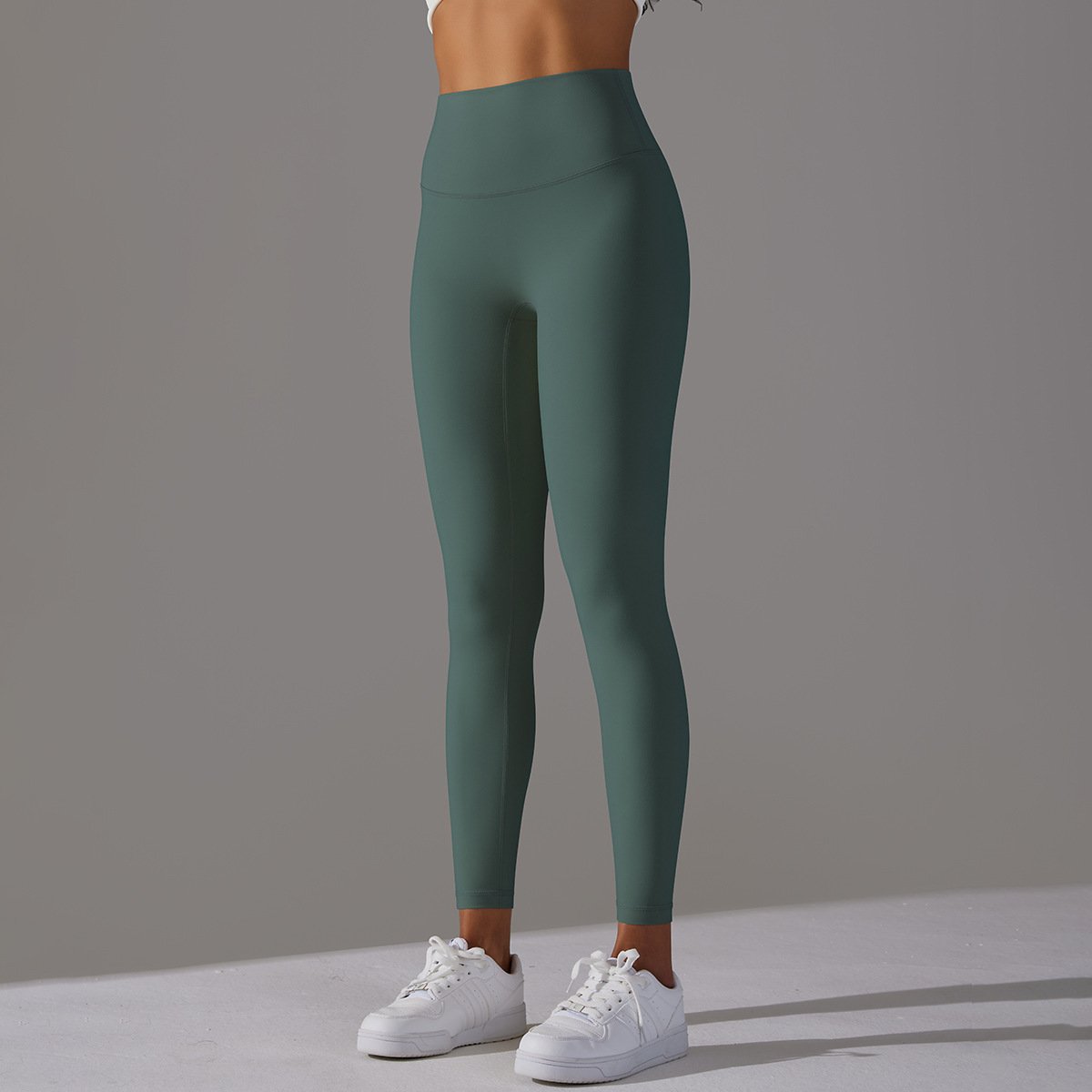 No Embarrassment Line Nude Feel Skinny Yoga Pants - Image 10