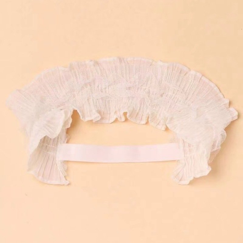 Children's Lace Decor Hat Summer Thin Princess Care Door Bow Baby Girl Hair Band - Image 4