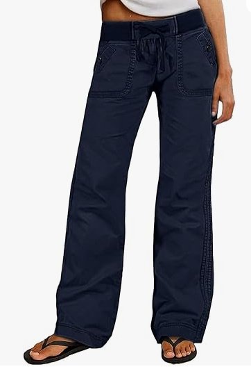 Pocket Contrast Color Thread Waist Head Made Old Low Waist Straight Jeans - Image 7