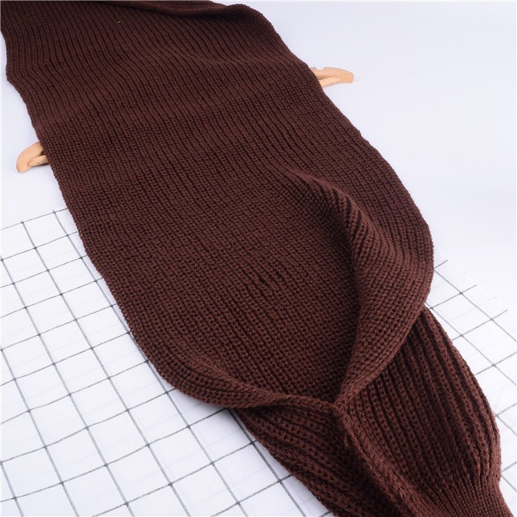 Autumn And Winter Women's Knitted Wool Scarf Shawl With Sleeves - Image 4