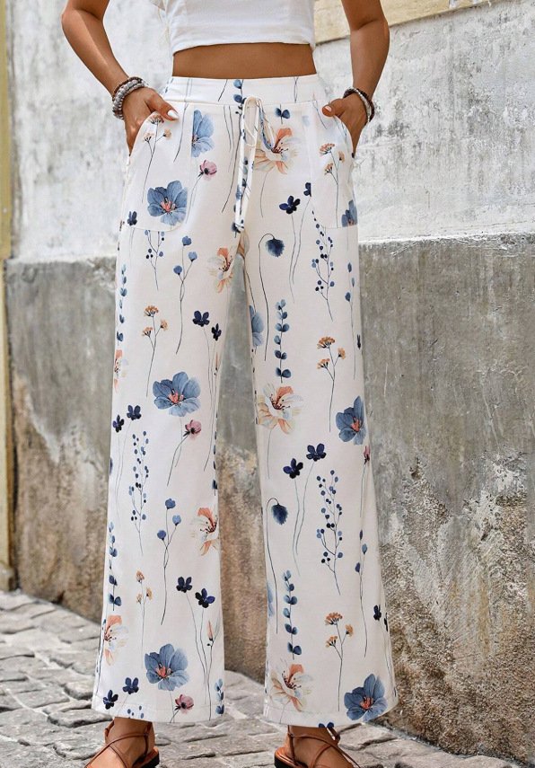 Fashion Casual Printing Loose Trousers For Women - Image 7