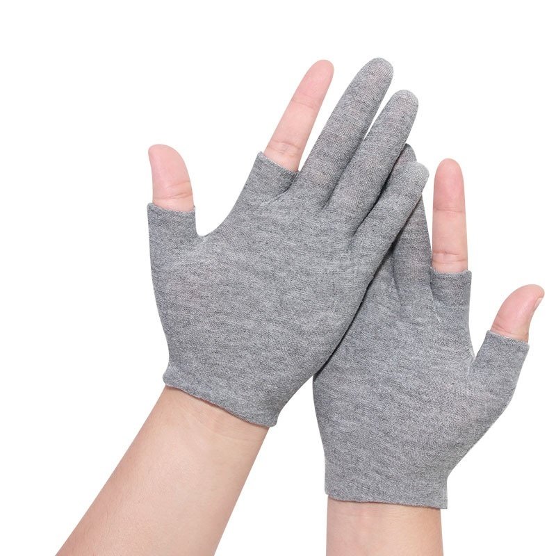 Exposed Five-finger White Cotton Gloves Half-finger And Breathable Sweat-absorbent Thin - Image 10