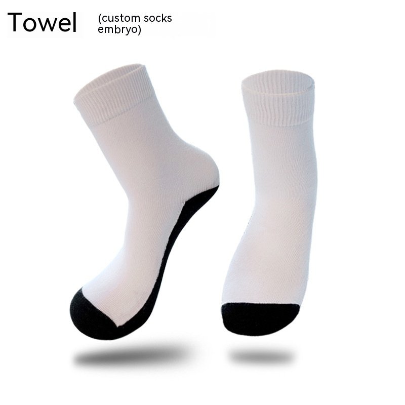 Thermal Transfer Blank Socks Embryo Socks - Image 7