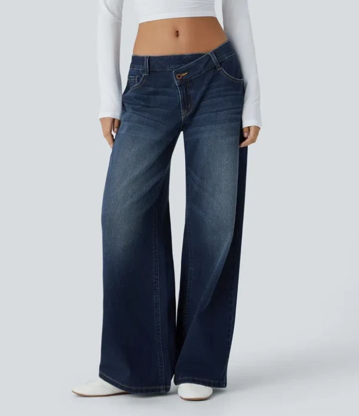 European And American Ladies Special High Waist Straight Jeans - Image 3