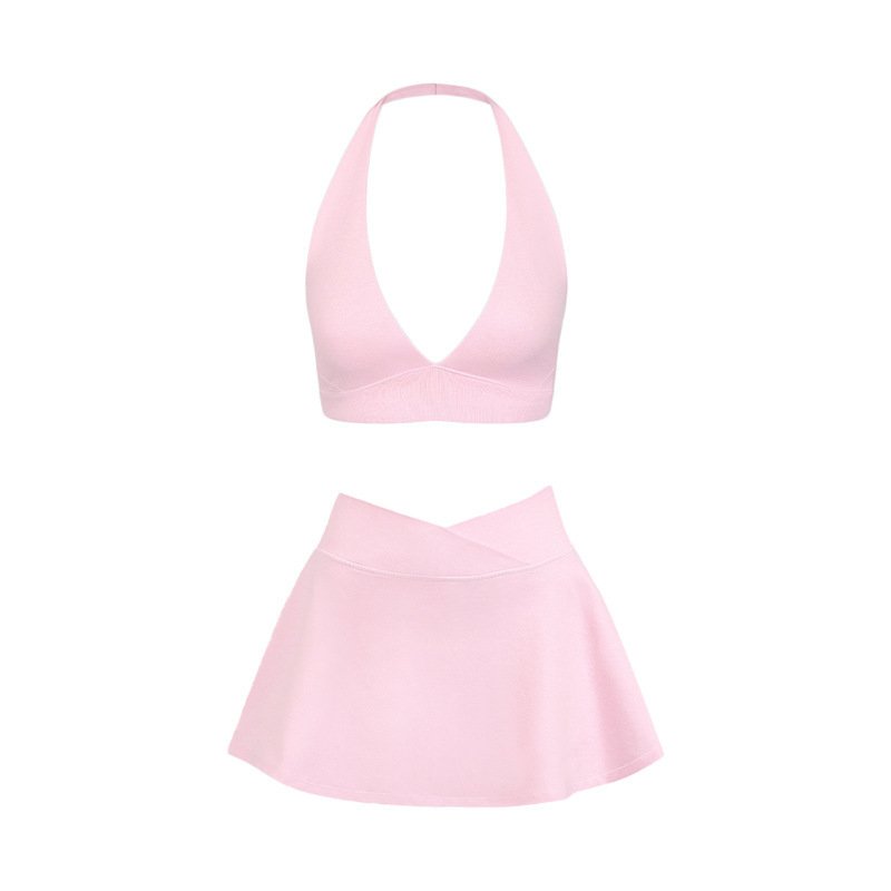 Shockproof High Elastic Brushed Fitness Tennis Skirt - Image 6