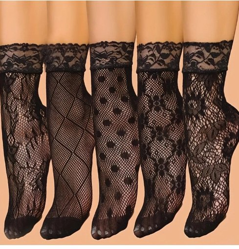 Plus-size Sexy Elastic Mesh Fishnet Stockings - Image 5